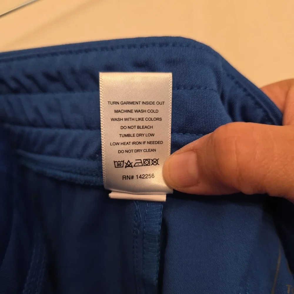 FIGS‎ Technical Collection Pants Mens XL Blue Jogger Scrub Elastic Waist Cargo